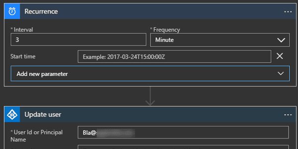 Schedule Disabling Azure AD User with a Logic App